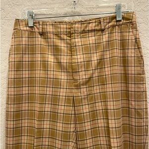 Tommy Hilfiger Woman’s Tan Plaid Pants / Trousers Size: 8 Preloved